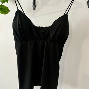 George Black Lace-Trim Cami